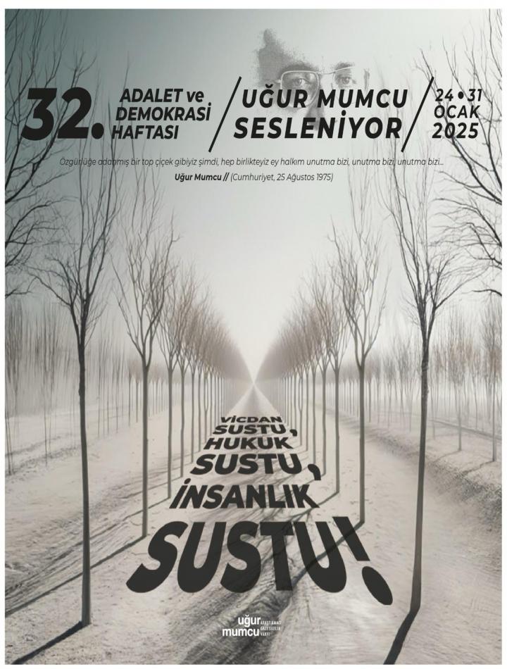 32. Adalet ve Demokrasi Haftası 29 Ocak Programı