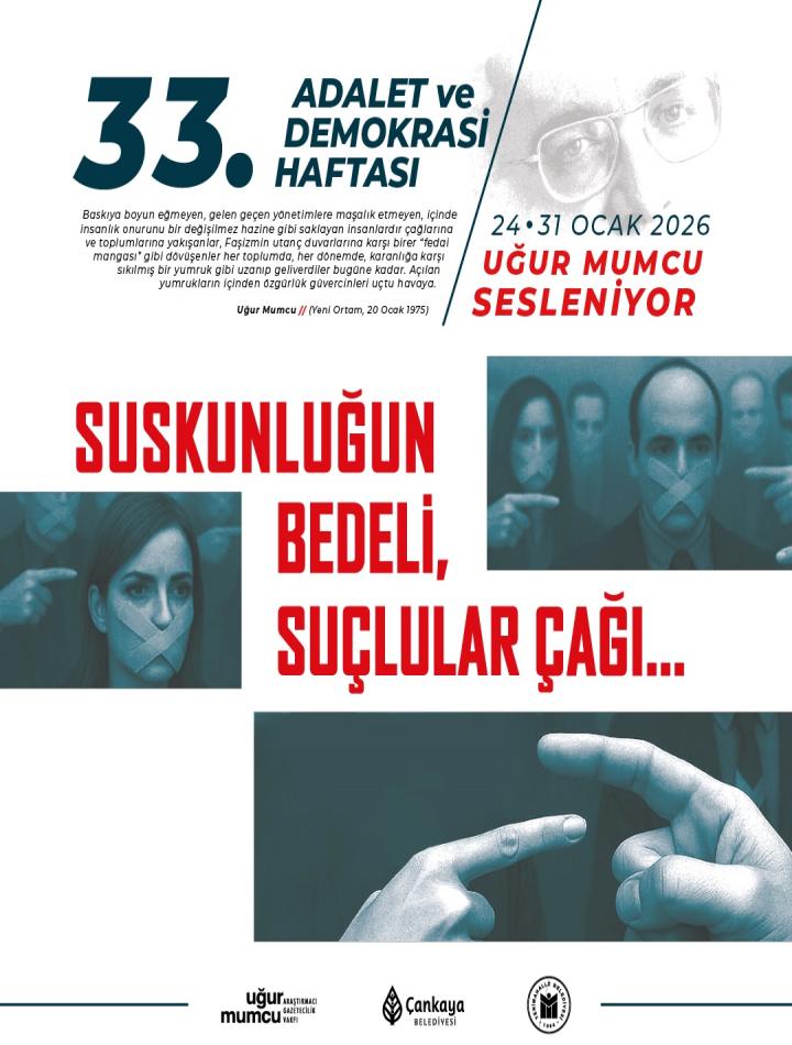 33. Adalet ve Demokrasi Haftası 24 Ocak Programı